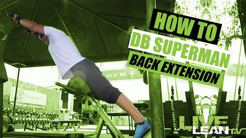 DUMBBELL SUPERMAN BACK EXTENSION