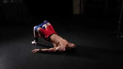 Banded Glute Bridge March