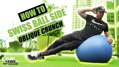 SWISS BALL SIDE OBLIQUE CRUNCH