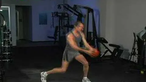 Medicine Ball Chop Center Diagonal Side-to-Side