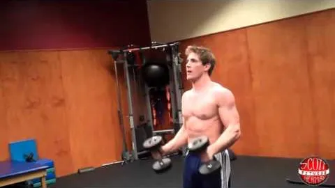 Dumbbell Hammer Curl into a Front Press