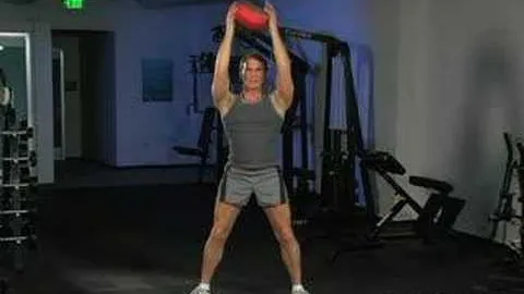 Medicine Ball Chop Squat