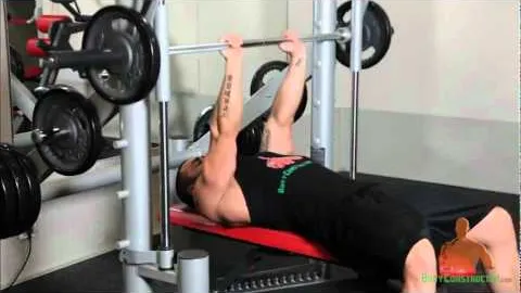 Close-Grip Smith Machine Presses