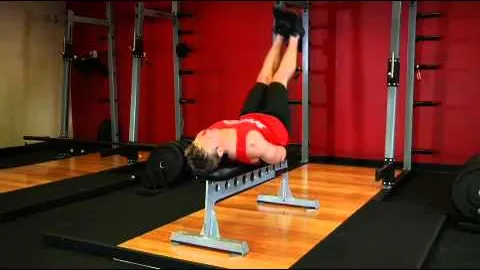 Flat Bench Leg Lifts