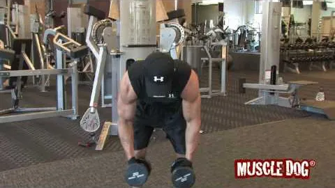 BENT-OVER DUMBBELL LATERAL RAISE