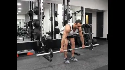 Barbell Rear Delt Row